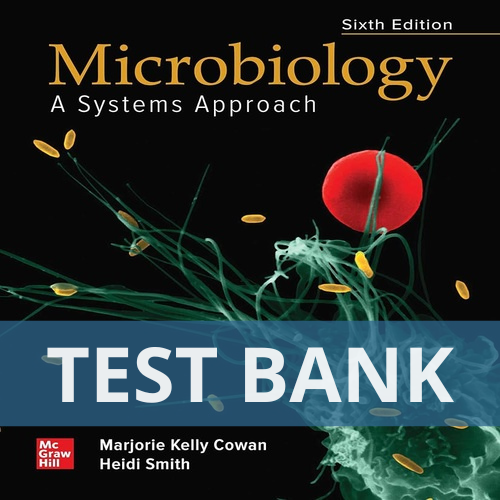 Microbiology A Systems Approach 6th Edition Cowan Smith TEST BANK